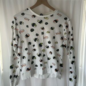H&M | KAWAII Sushi long sleeve tee S